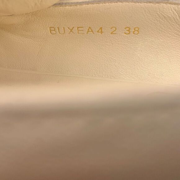 Valentino Garavani Gold Roman Stud Loafer EU 38 US 8 Ivory Slip On Flat Shoes - Picture 8 of 10